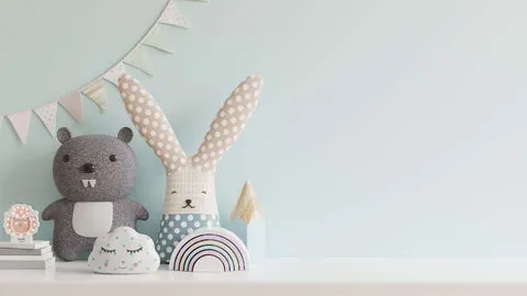 cute kids room animal art