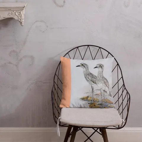 Cute Curlews by Gail Higgins - Pefect PIllow Sat in the Living Room 