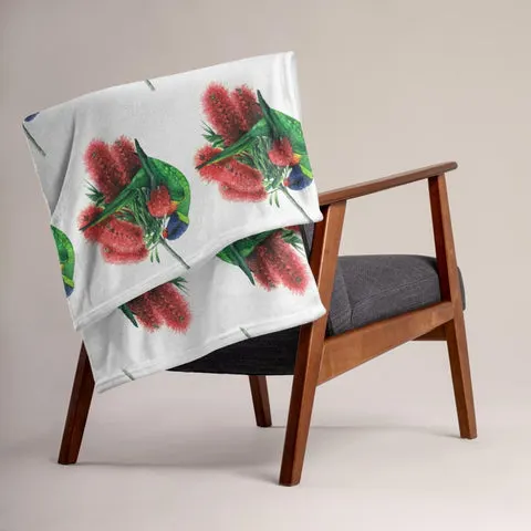 matteo grilli red lorikeet blanket
