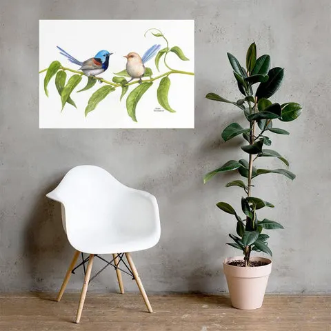 Nadya Neklioudova's variagated fairy wren canvas art