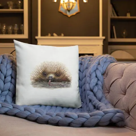 Sandra Temple Cute Echidna Pillow for the Living Room