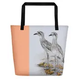 Beach Bag/Large Tote bag - Curlews by Gail Higgins