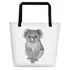 Beach Bag/Large Tote Bag - Koala by Claudine Dunn