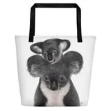 Beach Bag/Large Tote Bag - Koala by Lisa Sommer
