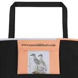 Beach Bag/Large Tote bag - Curlews by Gail Higgins