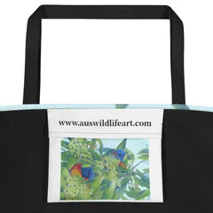 Beach Bag/Large Tote Bag - Lorikeets by Gail Higgins