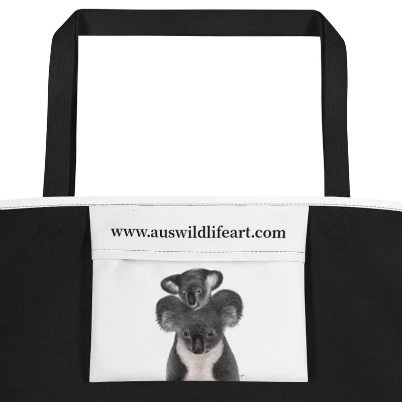 Beach Bag/Large Tote Bag - Koala by Lisa Sommer