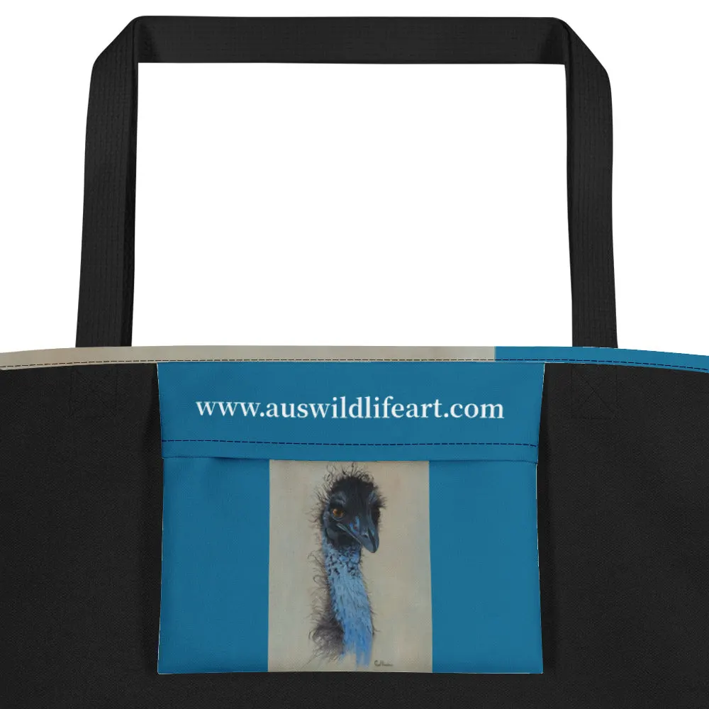 Beach Bag/Large Tote Bag  - Emu by Gail Higgins