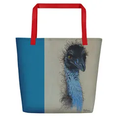 Beach Bag/Large Tote Bag  - Emu by Gail Higgins