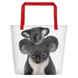 Beach Bag/Large Tote Bag - Koala by Lisa Sommer