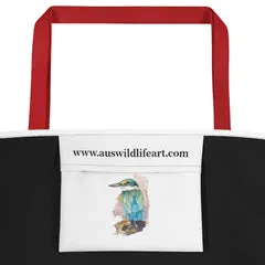 Beach Bag/Large Tote Bag - Sacred Kingfisher by Peta Harvey