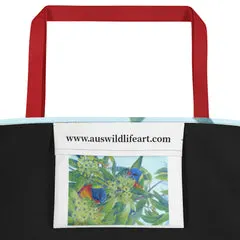 Beach Bag/Large Tote Bag - Lorikeets by Gail Higgins