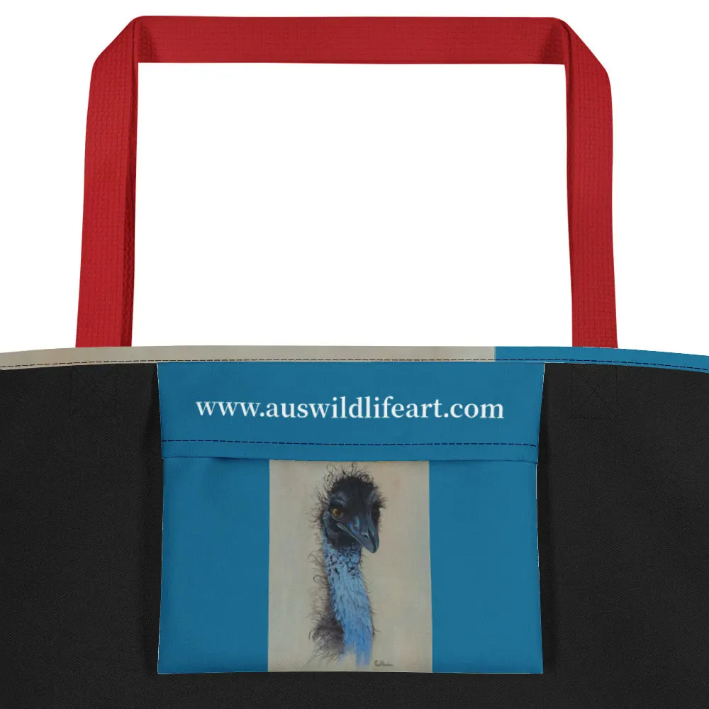 Beach Bag/Large Tote Bag  - Emu by Gail Higgins