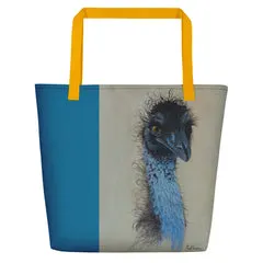 Beach Bag/Large Tote Bag  - Emu by Gail Higgins