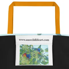 Beach Bag/Large Tote Bag - Lorikeets by Gail Higgins