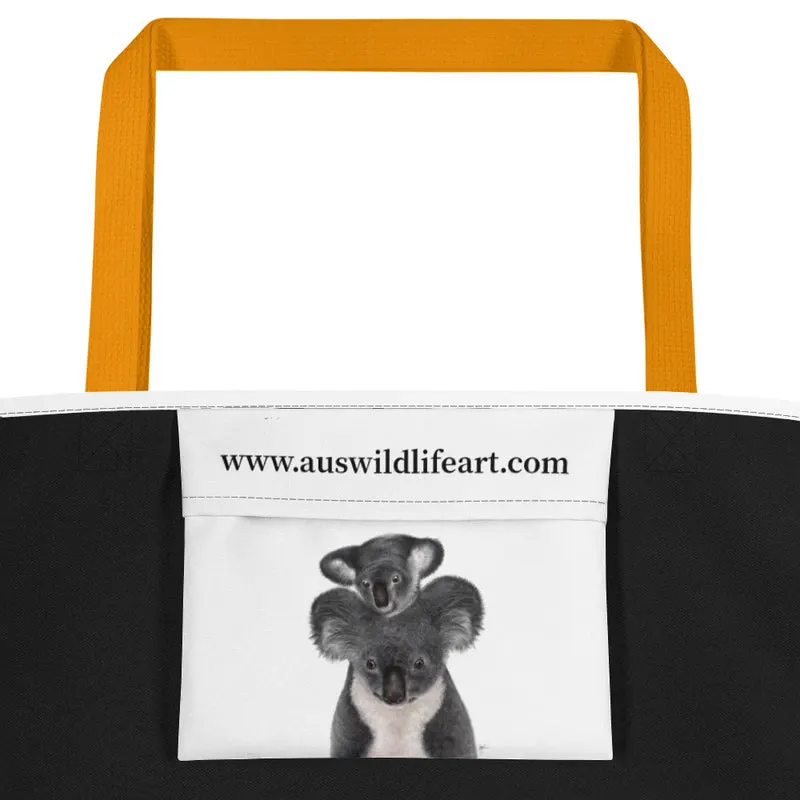 Beach Bag/Large Tote Bag - Koala by Lisa Sommer