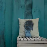 Pillow - Emu by Gail Higgins