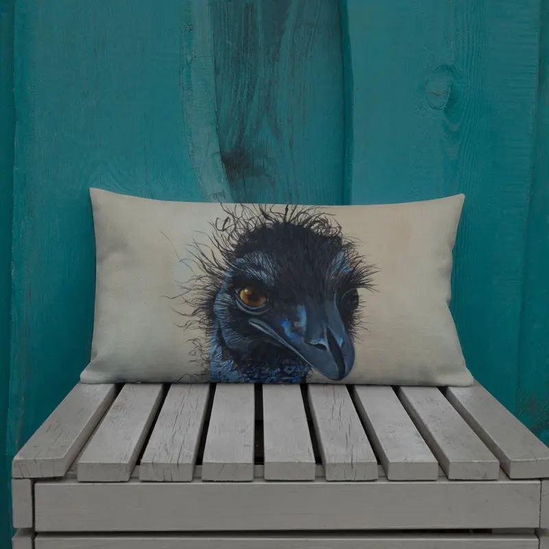 Pillow - Emu by Gail Higgins