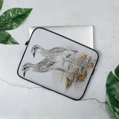 Laptop Sleeve - Bush stone Curlews by Gail Higgins