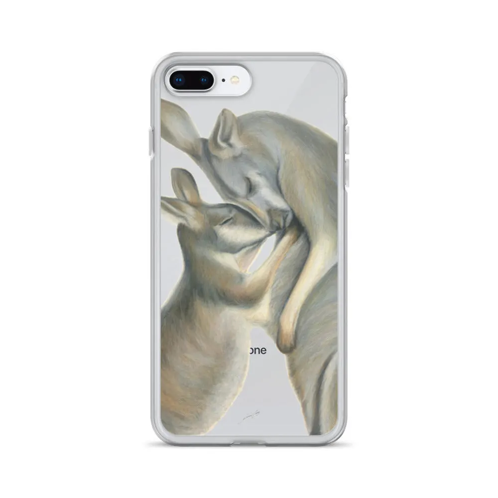 iPhone Case - Kangaroo mum and her joey by Rachael Curry