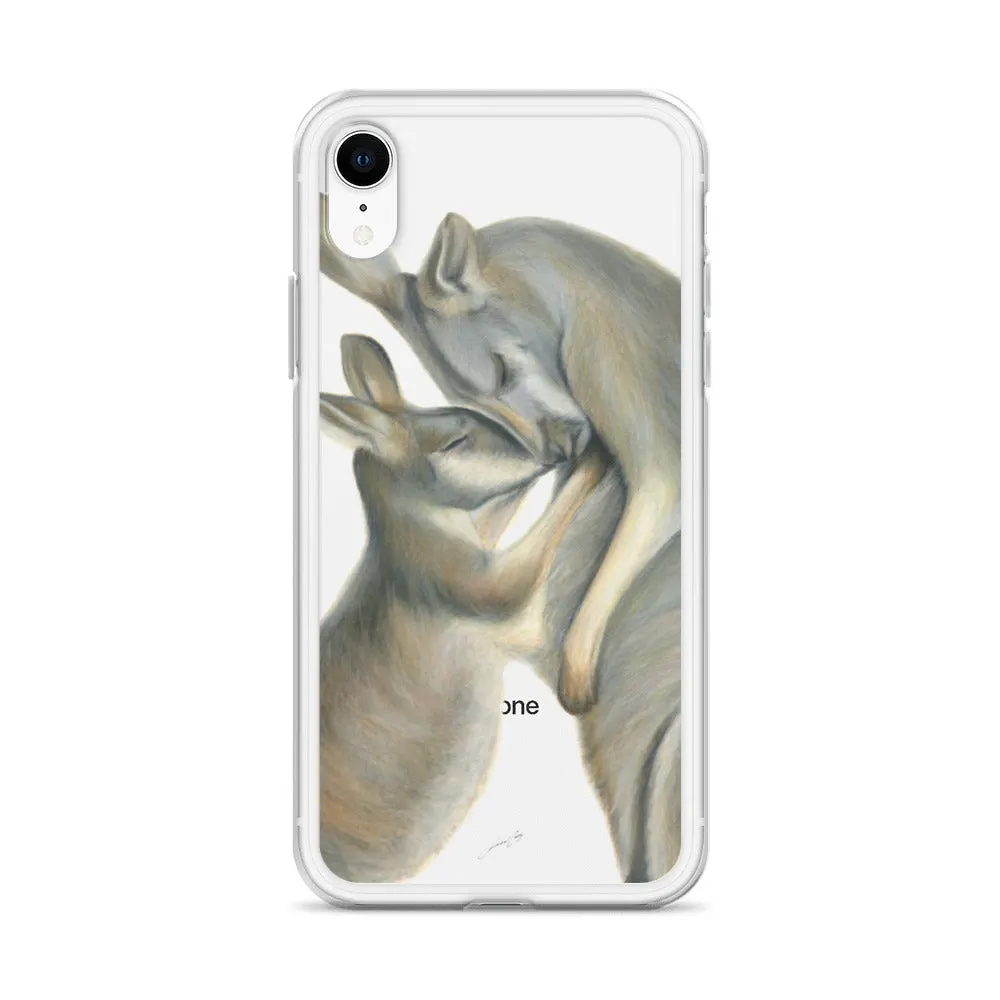 iPhone Case - Kangaroo mum and her joey by Rachael Curry