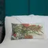 Pillow - Scarlet honey-eater and Monarch butterfly by Sandra Temple