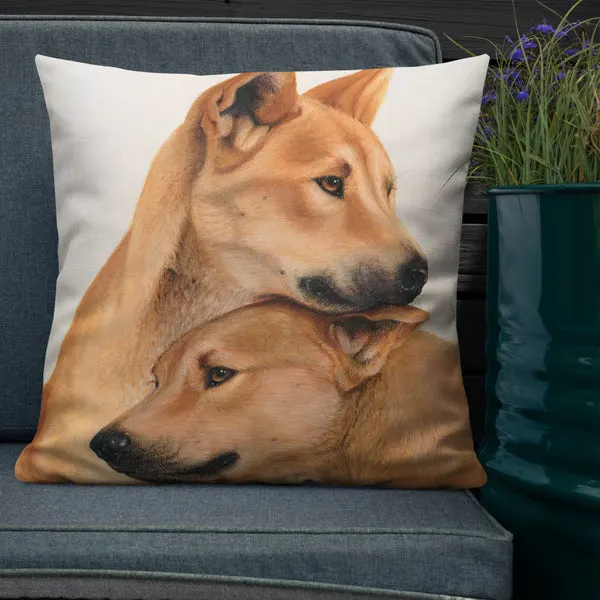 Pillow - Dingoes by Sandra Temple