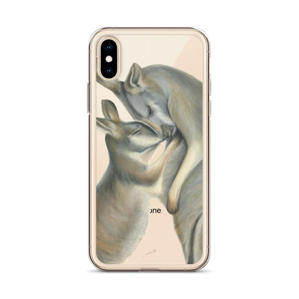 iPhone Case - Kangaroo mum and her joey by Rachael Curry