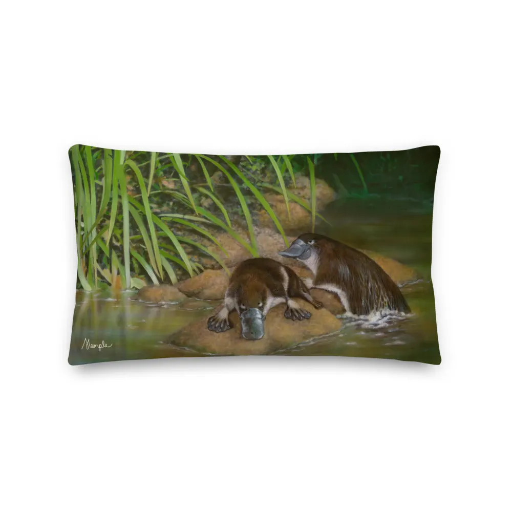 Platypus Pillow by Sandra Temple