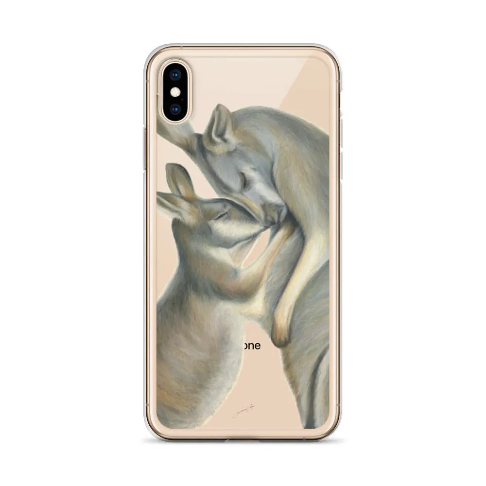 iPhone Case - Kangaroo mum and her joey by Rachael Curry