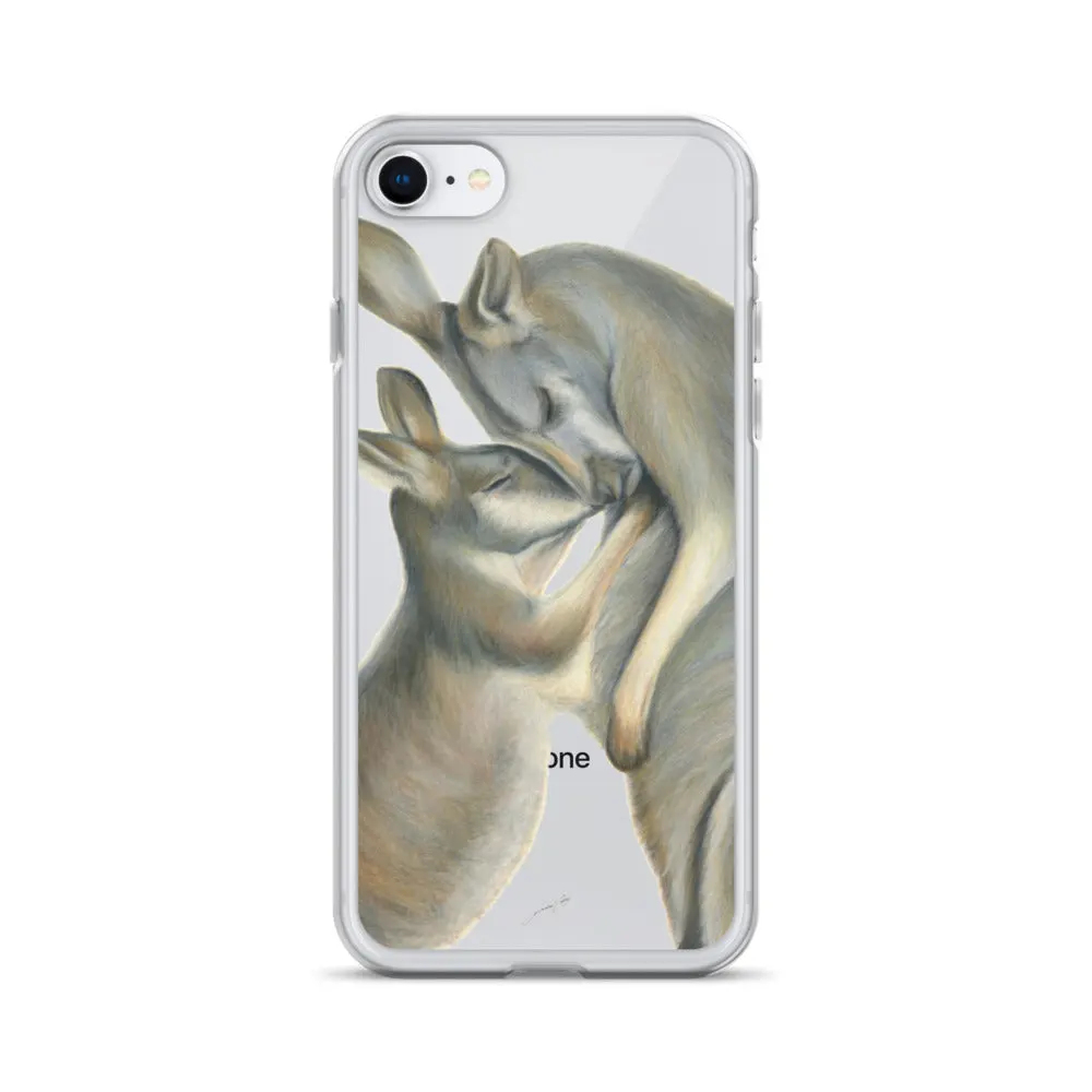 iPhone Case - Kangaroo mum and her joey by Rachael Curry