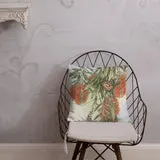 Pillow - Scarlet honey-eater and Monarch butterfly by Sandra Temple
